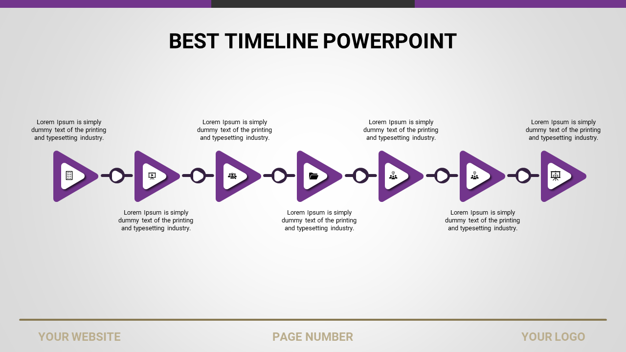 best timeline powerpoint-Purple